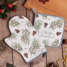 Kit kitchen Christmas tree mitte-seging 20x28cm, 19x19cm tack, 100%HL