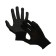Garden gloves, x/b, with nylon thread, with PVC dots, size 9, black, Greengo