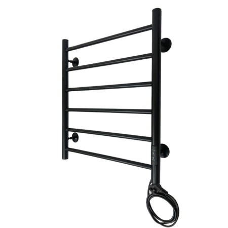 The electric heated towel -sprayer "Sanprise" Aurora P6, 500x600 mm, right, black-1
