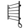 The electric heated towel -sprayer "Sanprise" Aurora P6, 500x600 mm, right, black