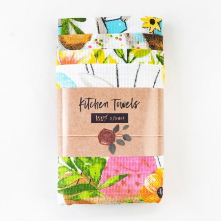 Set of towels kitchen shares "Easter fun" 35x60cm-4pcs, 100% cotton-8
