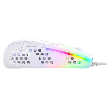 Mouse XTRFY MZ1 - ZY’S Rail, game, wired, RGB backlight, 16000 dpi, USB, white-3