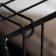 A cell with a hatch for dogs and cats, 100 x 60 x 70 cm, black