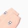 Unisex socks "Panda", peach color, size 36-42