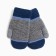 Mittens for children, blue/dark gray, size 16 (8-10 years)