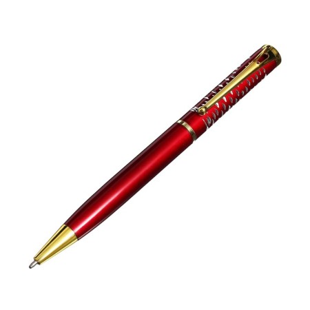 Gift Ball Handle in a Calligrata Plastic Calle "Francis", rotary, burgundy-golden housing-1