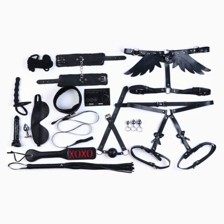 Erotic set of BDSM Oka-Freight Oka, 26 objects, black-12
