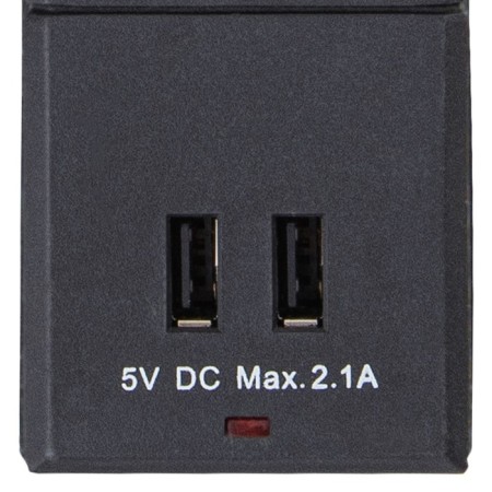 Network filter, 5 nests, 3m, s/h, curtains, PVS 3 IP0.75, 2USB, 2200W, 10A, Chern, 32593-5