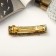 Halfish hair clip "Aisha" 8 cm, red-gold