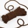 Cord twisted, d = 5 mm, 10 ± 1 m, brown color