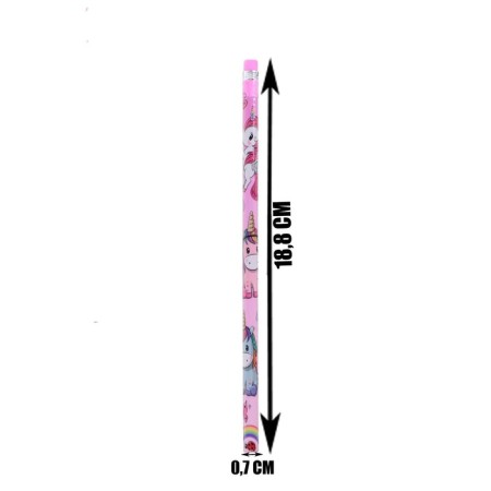 Black pencil with the eraser "Unicorn", firmness of NV-2