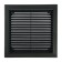 Ventilation grate "Vento" 2525VR, 250x250 mm, with a grid, detachable, graphite
