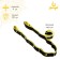 Sangh expander, elastic, with captures 90x4 cm, yellow color