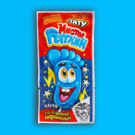 Caramel on a stick with an explosive caramel and a tattoo "Mr. Pyatkin", Assorted, 8 g-5