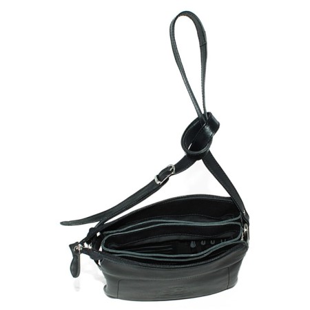 Cross-Body bag, lightning department, black color 7x21x24cm-1