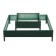 Galled flowerbed, 2 tiers, 50 × 50 cm, 100 × 100 cm, h = 30 cm, green, “quadro”, Greengo