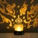 Night-designer "Alien" LED USB/from Black batteries 10.8x10.8x11.5 cm Risalux