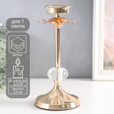 Summary metal, glass for 1 candle 