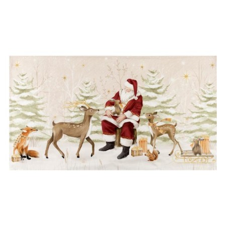New Year's towel "Ethel" Christmas Forest 40x73 cm, 100% HL, sarzha 190 g/m2-1