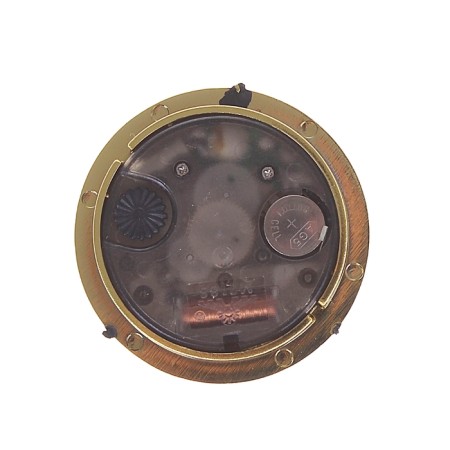 Table curly clock "Guitar with puppiture", discrete move, D-3 cm, 19 x 8 cm, AG5-2