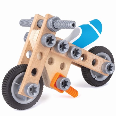 Game set for assembling motorcycles Hape "Designer in a suitcase"-3