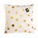 Decorative pillow "Ethel" white peas, 40x40 cm, velor, 100% p/e