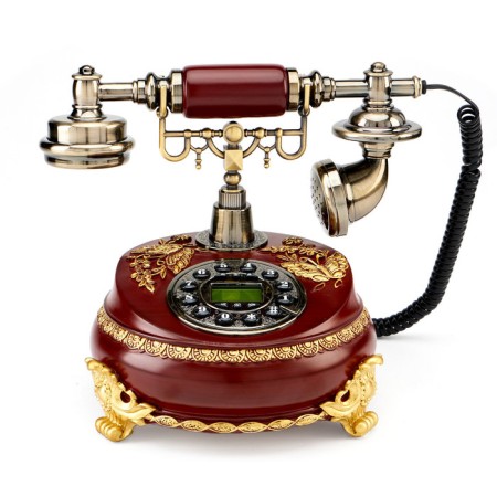 Retro-telephone "Butterfly", 23 x 26 cm, brown-5