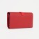 Women's wallet on magnets, red color