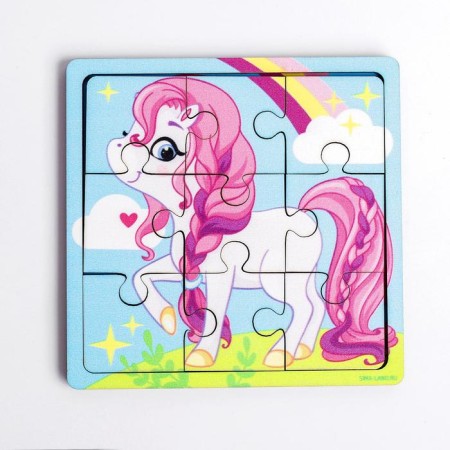 Puzzle "Pony with Rainbow", 9 details-1