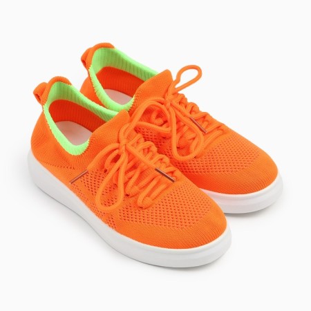 Baby sneakers, orange color, size 34