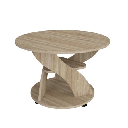 Journal table, 700 × 700 × 495 mm, sonoma oak color-1