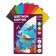 Cardboard of color A4, 8 sheets, 8 colors "Giraffe and Turtle", Non -merciful 200 g/m2, in the folder