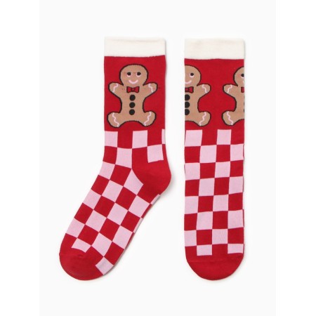 Women's socks "New Year's assorted" NZHNG7759-11, color mix, river 36-40-6