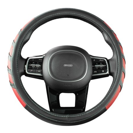 Leather braid, m black, red Skyway, sport Eco, S01102059-9