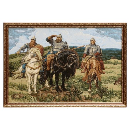 The tapestry "Three heroes" 76x52 cm (80x57cm)