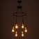 Chandelier 2719/6 E27 40W black and gold 54x54x40 cm Bayerlux