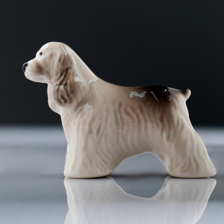 Souvenir "Cocker - Spaniel", standing, 9 × 4 × 6 cm, handmade, porcelain-1