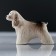 Souvenir "Cocker - Spaniel", standing, 9 × 4 × 6 cm, handmade, porcelain