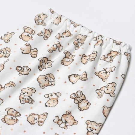 Pants for children, beige color/bears, height 62 cm-1