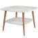 Journal table "Quadro", 600 × 600 × 418 mm, color white marble