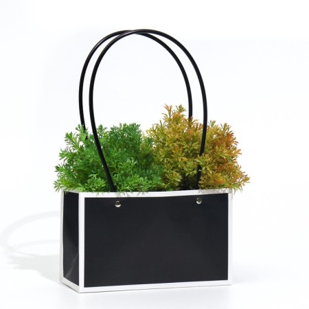 Board for flowers black moisture -resistant, 22x10.5x13.5 cm, 1 pcs