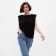 Women's T-shirt Minaku "Heart" Color Black, Rr. 44