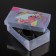 Shoe storage box with a “sandals” handle, 31 × 18 × 11 cm, the color is transparent