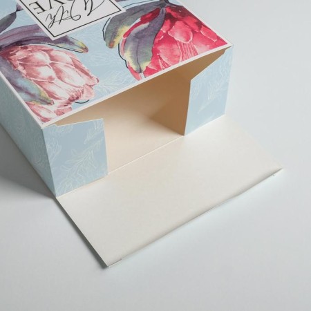 Gift folding box, packaging, "flowers", 22 x 30 x 10 cm-1
