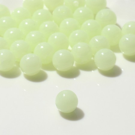 Busina "Drage" d = 8mm (set 10 g), the color is light green-1