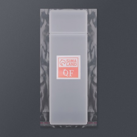Organizer for storage, with a lid, 2 cells, 7 × 21 × 2.5 cm, white translucent color-5