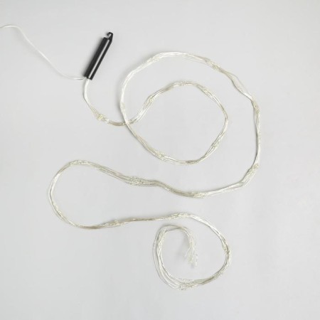 Girlynda "Horse tail" 8 threads 2 m, IP20, silver thread, 160 LED, warm white glow, usb-5