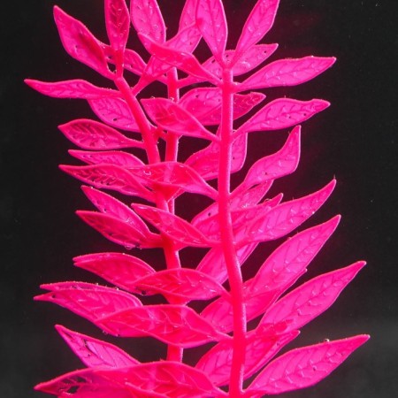 Silicone aquarium plant, glowing in the dark, 8 x 15 cm, pink-2