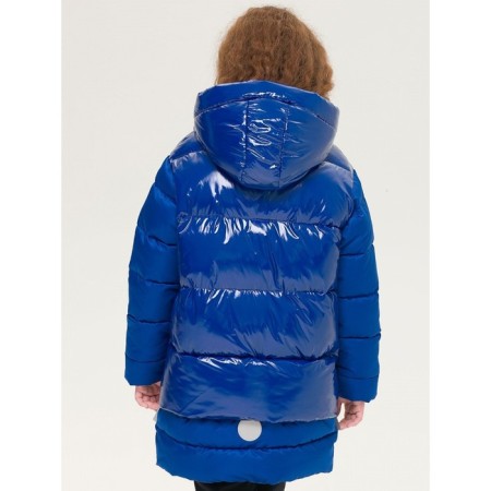 Coat for girls, height 146 cm, blue color-5