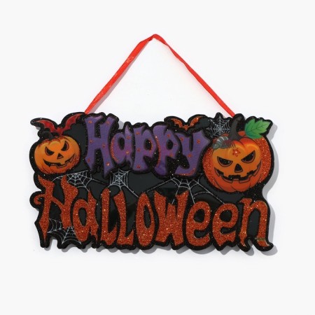 Decorative luminous jewelry (suspension) "Happy Halloween" 15x26 cm-2